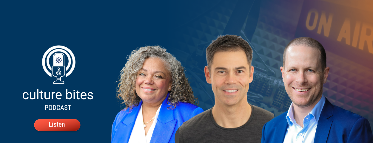 Podcast Episode Article for Culture Bites Episode 226 - Adaptive Leadership with Max Martina, Corinne Canter, and Dominic Gourley. Episode Artwork