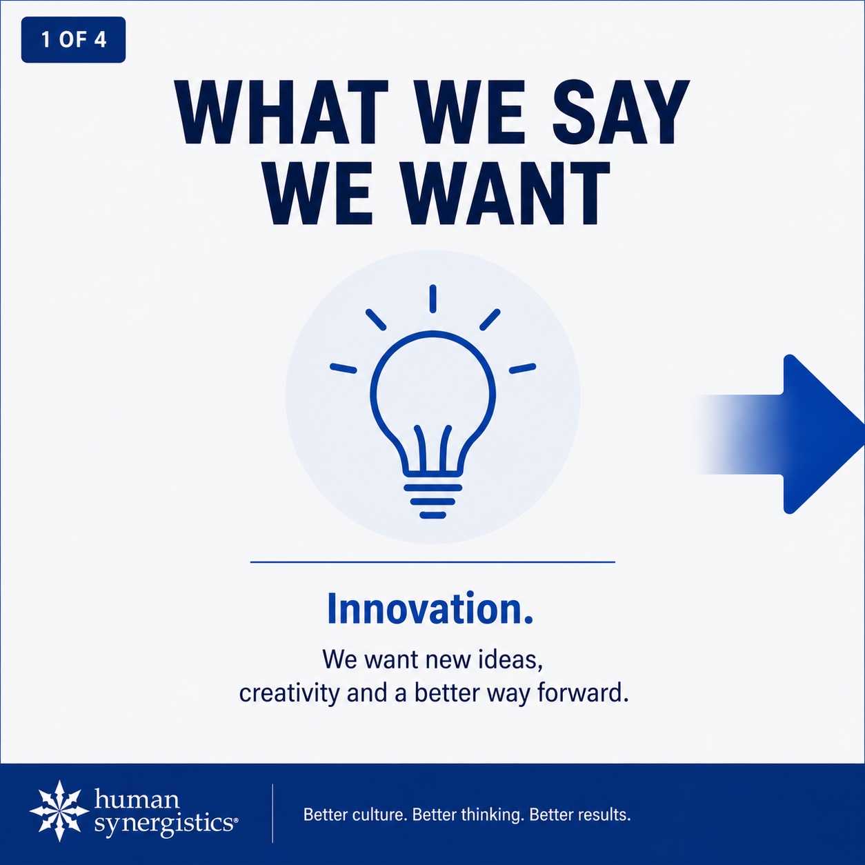 What We Say We Want